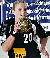 Christine Beier mit Ball - SV Berliner VG 49  (Saison 2005/06)<br />Foto: Heiner Lehmann/sportseye.de