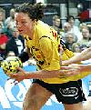 Katrine Fruelund setzt sich durch - HC Leipzig  (Saison 2005/06)<br />Foto: Heiner Lehmann/sportseye.de