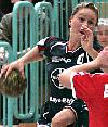 Anna Loerper setzt zum Wurf an - Bayer Leverkusen  (Saison 2005/06)<br />Foto: Heiner Lehmann/www.sportseye.de