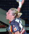 Nadine Krause - Wurf - 7.12.05 - WM in St. Petersburg - Dänemark vs. Deutschland<br />Foto: walz-fotografie.de