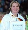 Grit Jurack bei der Ehrung zur Wahl ins All-Star-Team der Weltmeisterschaft 2005