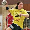 Katrine Fruelund beim Siebenmeter - HC Leipzig  (Saison 2005/06, DHB-Pokal gegen Leverkusen)