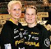 Milica Danilovic (links) und Nina Wörz (rechts) - HC Leipzig  (Saison 2005/06)<br />Foto: Hermann Jack