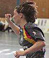 Maren Baumbach dreht jubelnd ab - Deutschland beim Vier-Länder-Turnier in Riesa  (April 2006)<br />Foto: Heiner Lehmann/www.sportseye.de