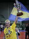 Milica Danilovic jubelt mit dem DHB-Pokal<br />Foto: Wolfgang Zink
