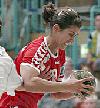 Sabrina Neuendorf setzt sich verbissen durch - FHC Frankfurt/Oder  (Saison 2005/06, Spiel gegen THC)