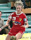 Agnieszka Wolska fängt den Ball - FHC Frankfurt/Oder  (Saison 2005/06)<br />Foto: Heiner Lehmann/www.sportseye.de