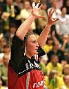 Natalie Hagel konzentriert im Tor - HSG Blomberg-Lippe  (Saison 2005/06)