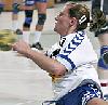 Christine Beier wirft im Fallen - SV Berliner VG 49  (Saison 2005/06)