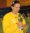 Beste Torhüterin beim Wunderhorn Turnier 2006: Magdalena Chemicz (SPR Safo-ICom Lublin)<br />Foto: Thorsten Helmerichs