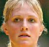 Rikke Skov - Dänemark - Sieg gegen die Niederlande am zweiten Spieltag der Vorrunde der EM 2006 in Schweden<br />Foto: <a href="http://www.pressefoto-heuberger.de">Michael Heuberger</a>