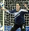 Alexandra Gräfer - Deutschland - bei der Niederlage im dritten Vorrundenspiel der EM 2006 in Schweden gegen Norwegen
