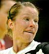 Nadine Krause - Deutschland - bei der Niederlage im dritten Vorrundenspiel der EM 2006 in Schweden gegen Norwegen<br />Foto: <a href="http://www.pressefoto-heuberger.de">Michael Heuberger</a>