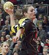 Friederike Lütz im Spiel gegen den HC Leipzig (28.01.2007)<br />Foto: <a href="http://www.sportseye.de">sportseye.de</a>