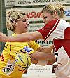 Natalie Augsburg gegen Ulrike Stange. HCL - Ketsch (24.03.2007)