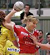 Cornelia Schmid im Spiel gegen Markranstädt (14.4.2007)<br />