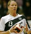 Nadine Krause - LS Deutschland gegen Schweden am 23.11.2007 in Hildesheim<br />Foto: Christian Ciemalla