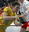 Anne Müller im CL-Hauptrundenspiel gegen Larvik HK<br />Foto: <a href="http://www.sportseye.de/">sportseye.de</a>