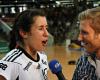 Sabrina Neuendorf im TV-Interview nach dem Pokalfinale 2012