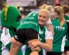 DHB-Pokal Final Four: Simone Spur Petersen feiert den Finaleinzug mit Malene Staal