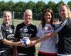 Melanie Breinich, Simone Spur Petersen, Trainerin Heike Ahlgrimm und Helen van Beurden - HSG Bensheim/Auerbach<br />Foto: Andrea Müller, HSG Melanie Breinich, Simone Spur Petersen, Trainerin Heike Ahlgrimm und Helen van Beurden - HSG Bensheim/Auerbach<br />Foto: Andrea Müller, HSG