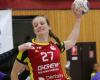 Julia Maidhof - HSG Bensheim/Auerbach Flames BEN-VIP VIP-BEN<br />Foto: Andrea Müller, Flames