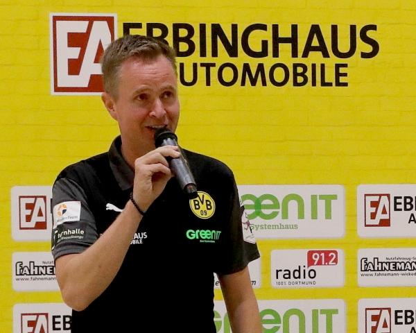 BVB-Trainer André Fuhr freut sich auf die junge dänische Torhüterin. 