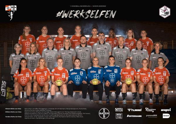 Teamfotos HBF1 2021/22 - TSV Bayer 04 Leverkusen