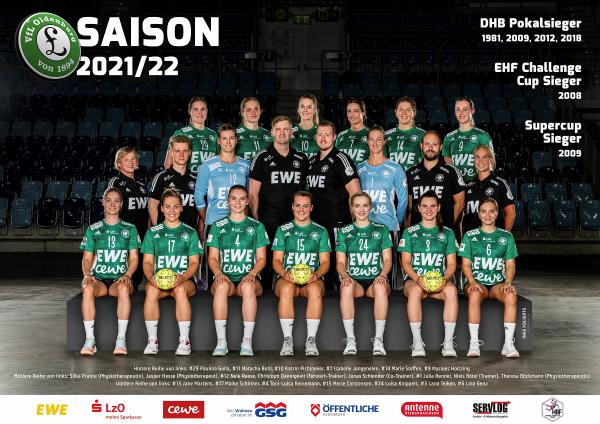 Teamfotos HBF1 2021/22 - VfL Oldenburg